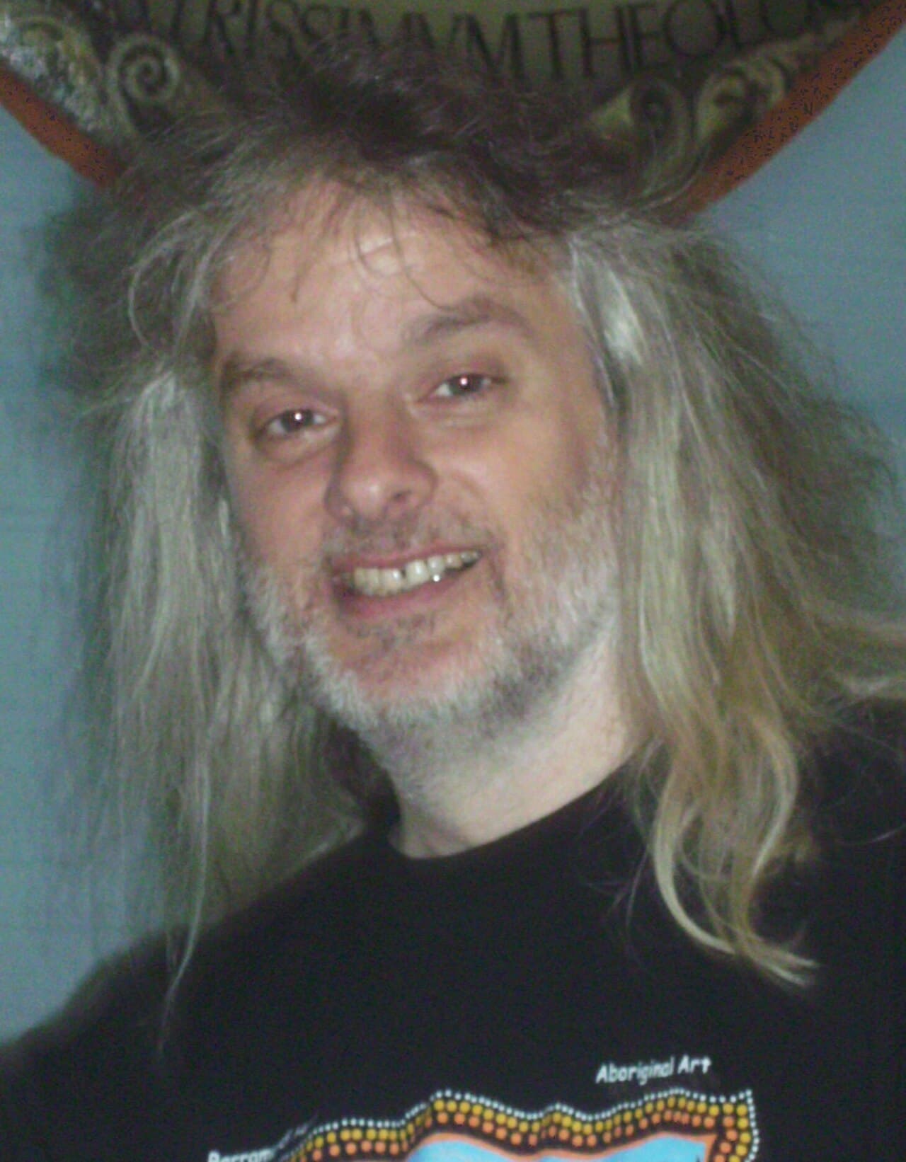 Photograph of philosopher David Chalmers, a bearded man, at a conference in 2011.