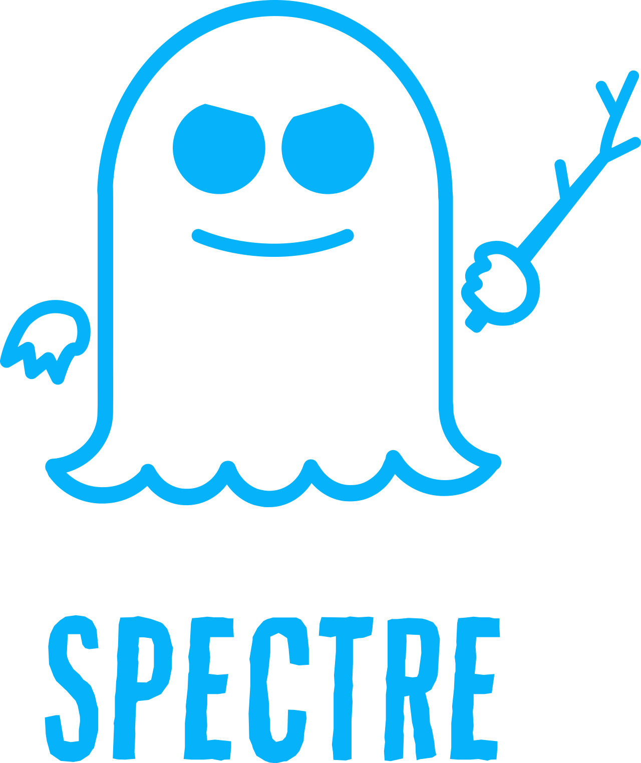 A ghost-like logo in white and purple labeled 'Spectre', created for the public disclosure of the vulnerability.